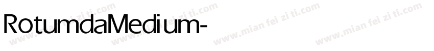Rotumda Medium字体转换
